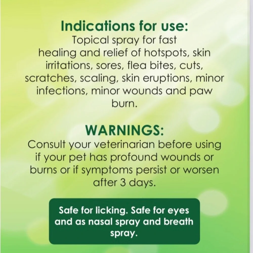 Green Dawg Happy Paws Spray Silver Healing Antibacterial For Dogs and Humans
